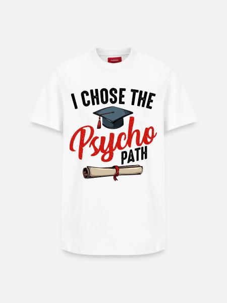 psychologue - T-shirt unisexe décontracté en coton Supima – de SPREAD - blanc