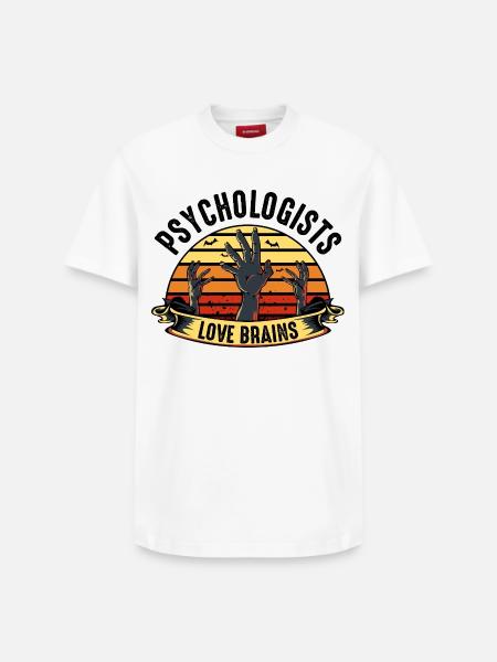 psychologist - Relaxed Unisex Supima Cotton T-Shirt – by SPREAD - white