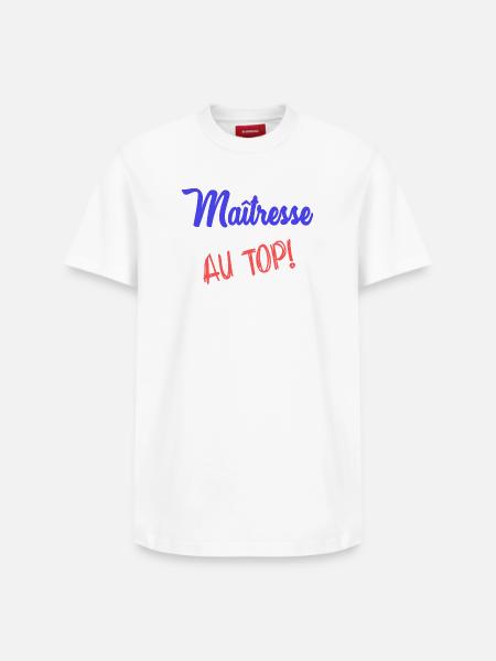 MISTRESS - Relaxed Unisex Supima Cotton T-Shirt – by SPREAD - white