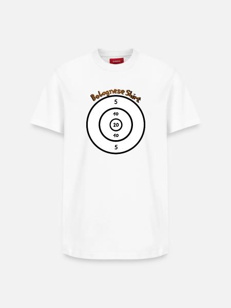 Bolognese Shit - Relaxed Unisex Supima Cotton T-Shirt – by SPREAD - white