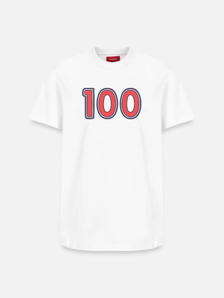 100. 100 YEARS. 100th ANNIVERSARY - Relaxed Unisex Supima Cotton T-Shirt – by SPREAD - white