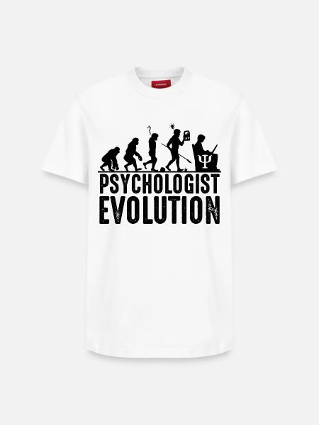 psychologue - T-shirt unisexe décontracté en coton Supima – de SPREAD - blanc