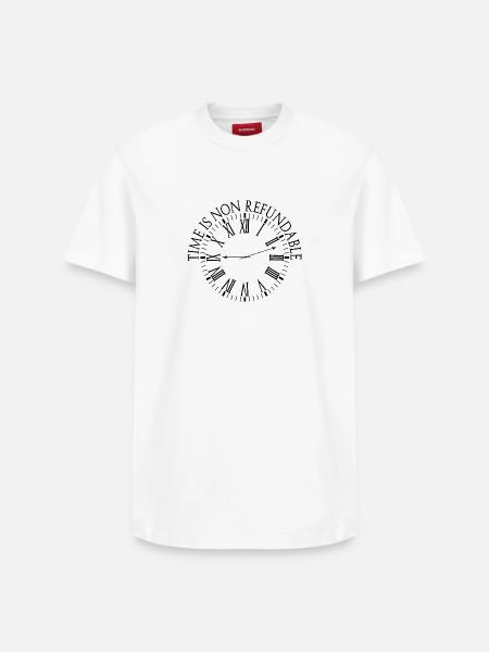 Le temps n’est pas remboursable - T-shirt unisexe décontracté en coton Supima – de SPREAD - blanc
