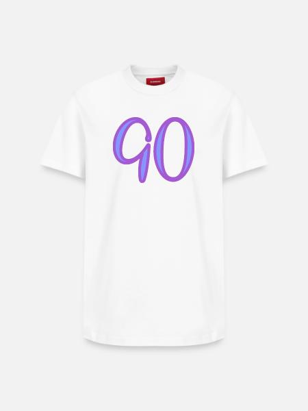 90 - Relaxed Unisex Supima Cotton T-Shirt – by SPREAD - white