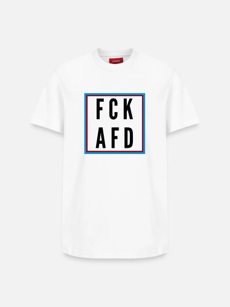 AFD Nein Danke! - Relaxed Unisex Supima Cotton T-Shirt – von SPREAD - Weiß