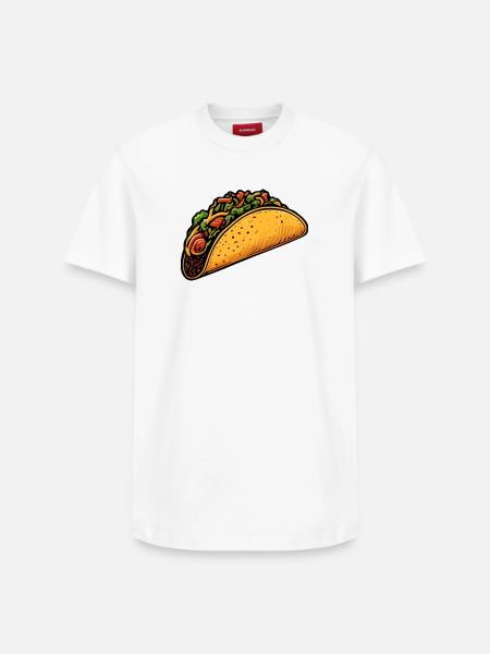 Tacos - T-shirt unisexe décontracté en coton Supima – de SPREAD - blanc