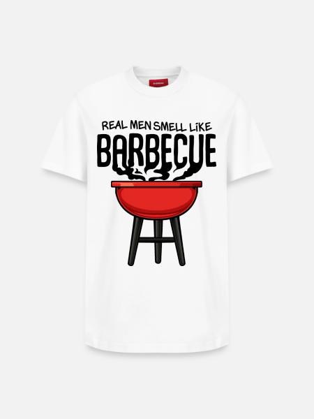 Red Kettle Grill Illustration - T-shirt unisexe décontracté en coton Supima – de SPREAD - blanc