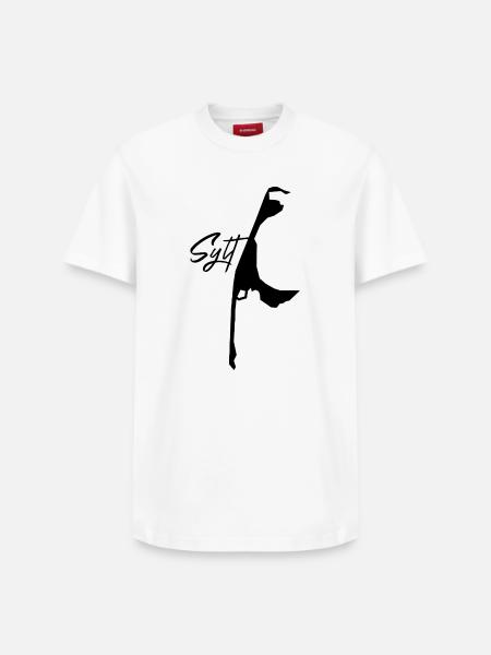 Insel Sylt - Relaxed Unisex Supima Cotton T-Shirt – von SPREAD - Weiß