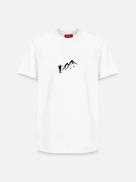 Trekking - Relaxed Unisex Supima Cotton T-Shirt – von SPREAD - Weiß