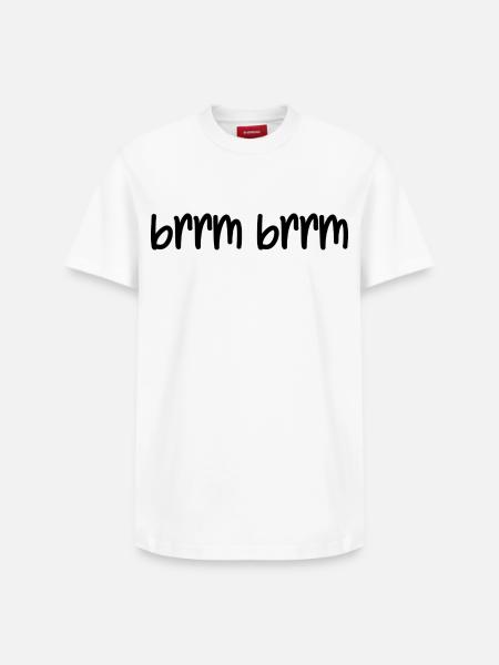 brrm brrm - Relaxed Unisex Supima Cotton T-Shirt – by SPREAD - white