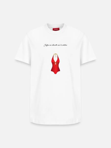 La piscine 1 - T-shirt unisexe décontracté en coton Supima – de SPREAD - blanc