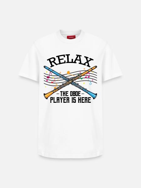 hautbois - T-shirt unisexe décontracté en coton Supima – de SPREAD - blanc