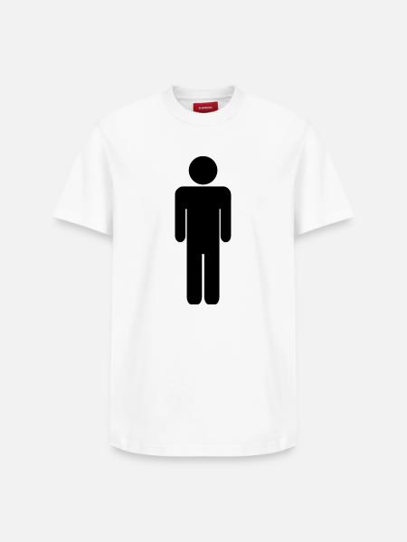 Mann - Relaxed Unisex Supima Cotton T-Shirt – von SPREAD - Weiß