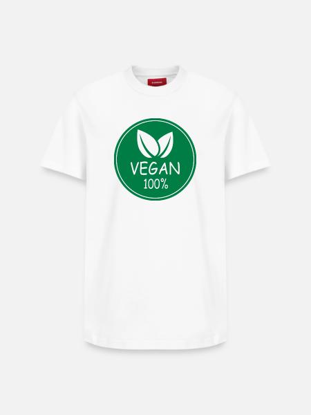 vegan 100% - Relaxed Unisex Supima Cotton T-Shirt – von SPREAD - Weiß