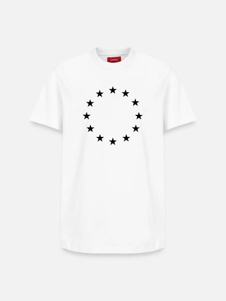 Star Circle Logo - Relaxed Unisex Supima Cotton T-Shirt – by SPREAD - white