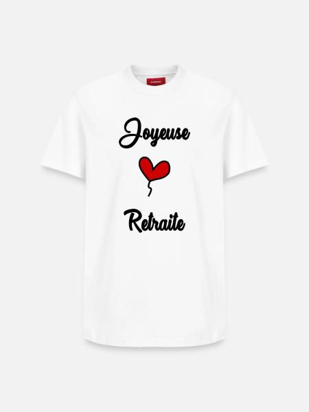 JOYEUSE RETRAITE - T-shirt unisexe décontracté en coton Supima – de SPREAD - blanc