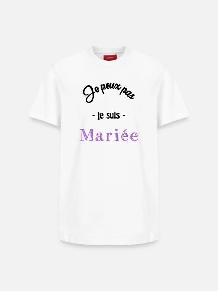 MARIEE. EVJF - T-shirt unisexe décontracté en coton Supima – de SPREAD - blanc