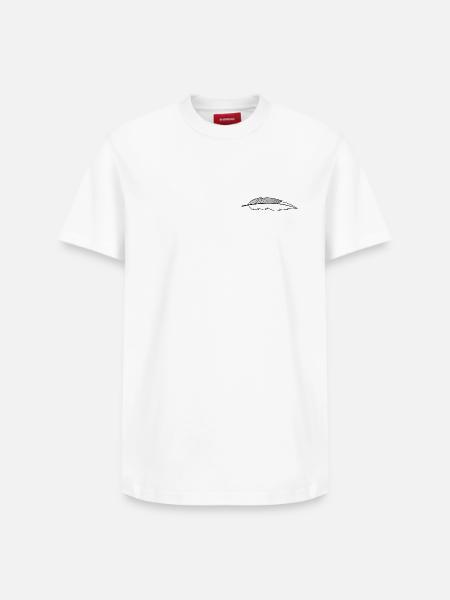 feather - Relaxed Unisex Supima Cotton T-Shirt – by SPREAD - white