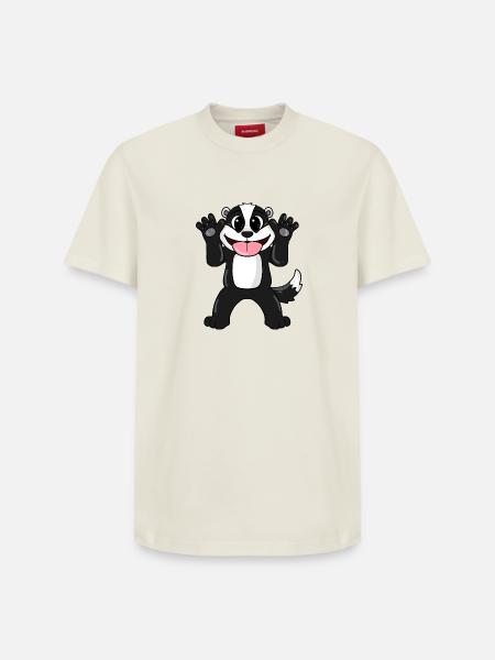 Badger - Relaxed Unisex Supima Cotton T-Shirt – by SPREAD - off white