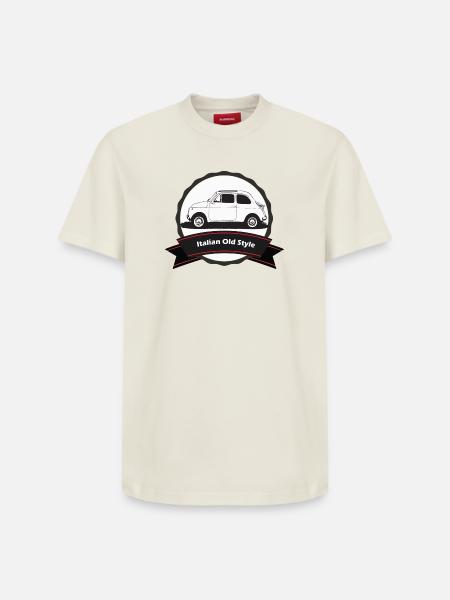 500 - T-shirt unisexe décontracté en coton Supima – de SPREAD - blanc cassé