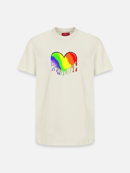 Heart - Relaxed Unisex Supima Cotton T-Shirt – by SPREAD - off white
