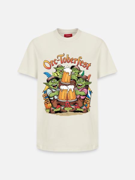 Orc-toberfest - T-shirt unisexe décontracté en coton Supima – de SPREAD - blanc cassé