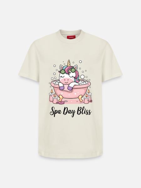 Spa Day Bliss. - Relaxed Unisex Supima Cotton T-Shirt – by SPREAD - off white