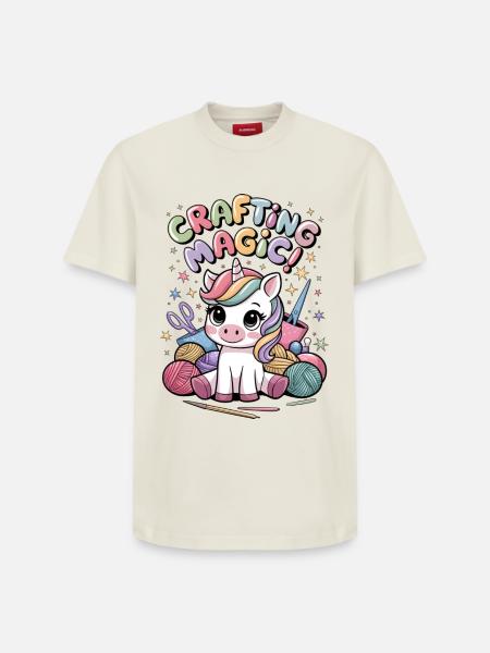 Crafting Magic! - Relaxed Unisex Supima Cotton T-Shirt – by SPREAD - off white