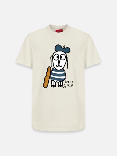 Französisch ScHoF - Relaxed Unisex Supima Cotton T-Shirt – von SPREAD - Naturweiß