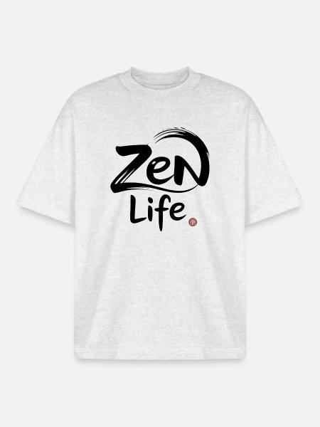 Zen-Leben: Frieden und Gleichgewicht - Boxy Heavyweight Unisex Organic T-Shirt von Stanley/Stella -