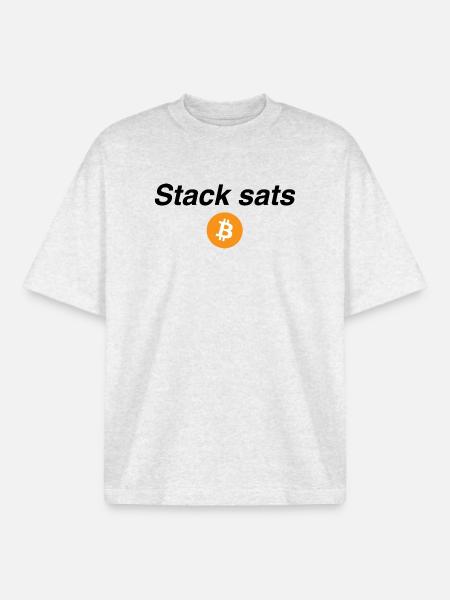 Stack sats - Boxy Heavyweight Unisex Organic T-Shirt von Stanley/Stella - Kühles Grau meliert