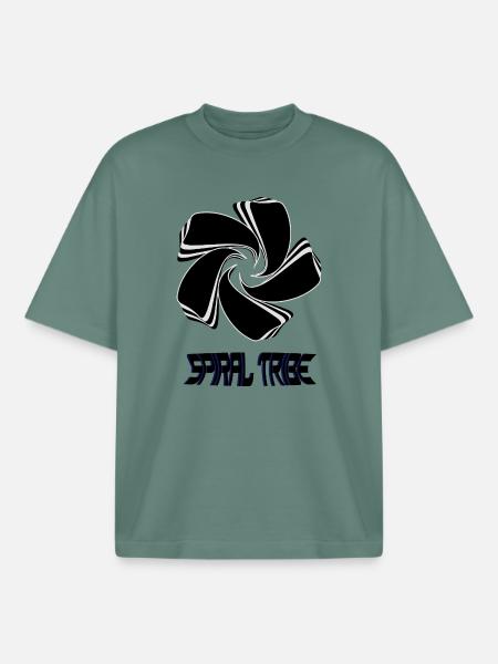 Spiral Tribe - Boxy Heavyweight Unisex Organic T-Shirt by Stanley/Stella - green bay