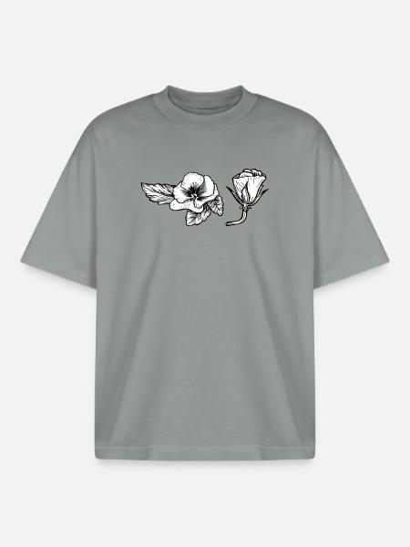 Pensée - T-shirt unisexe boxy épais biologique Stanley/Stella - gris brumeux