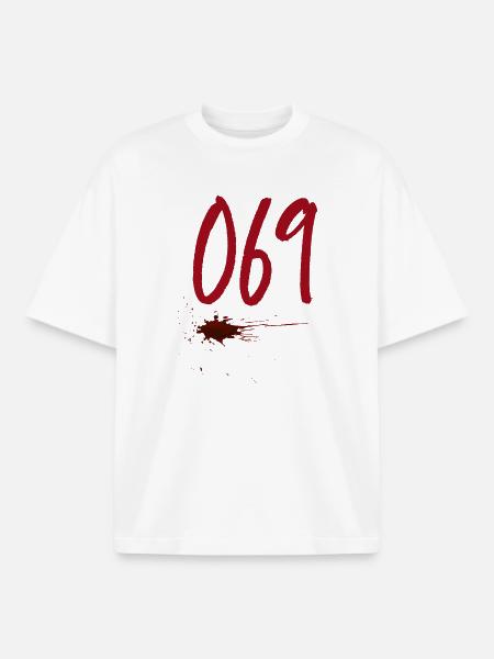 Postal Code Frankfurt 069 - Boxy Heavyweight Unisex Organic T-Shirt by Stanley/Stella - white