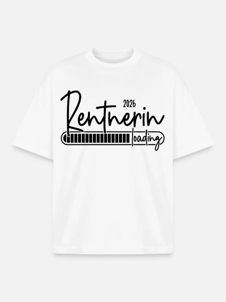 Rentnerin 2026 Loading - Boxy Heavyweight Unisex Organic T-Shirt von Stanley/Stella - Weiß