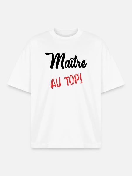 MASTER. MASTER - Boxy Heavyweight Unisex Organic T-Shirt by Stanley/Stella - white