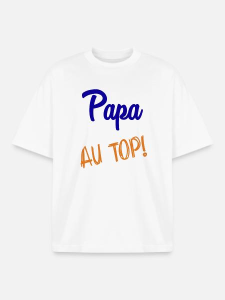 DAD - Boxy Heavyweight Unisex Organic T-Shirt by Stanley/Stella - white