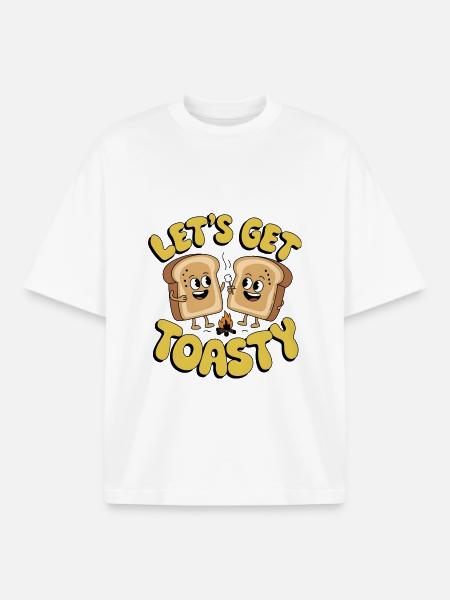 Lass uns warm werden - Boxy Heavyweight Unisex Organic T-Shirt von Stanley/Stella - Weiß