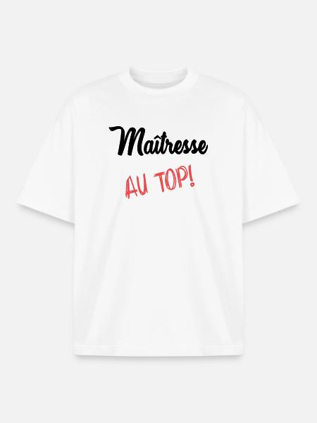MISTRESS - Boxy Heavyweight Unisex Organic T-Shirt by Stanley/Stella - white