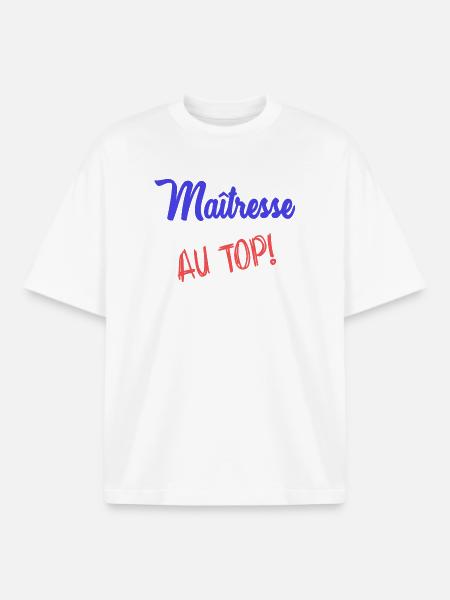 MISTRESS - Boxy Heavyweight Unisex Organic T-Shirt by Stanley/Stella - white