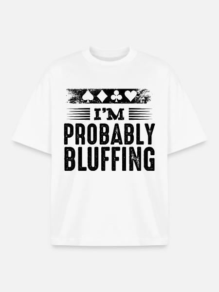 Poker - Boxy Heavyweight Unisex Organic T-Shirt by Stanley/Stella - white