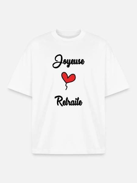 RETIREMENT - Boxy Heavyweight Unisex Organic T-Shirt by Stanley/Stella - white