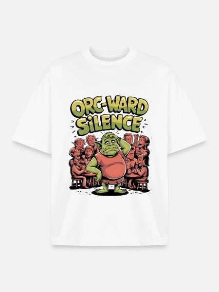 Orc-ward Silence - Boxy Heavyweight Unisex Organic T-Shirt by Stanley/Stella - white