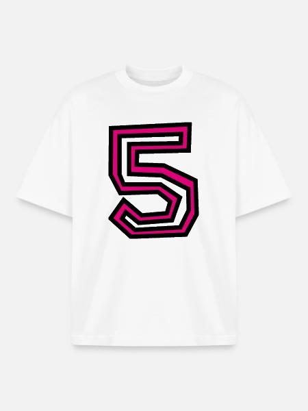 5 - Boxy Heavyweight Unisex Organic T-Shirt by Stanley/Stella - white