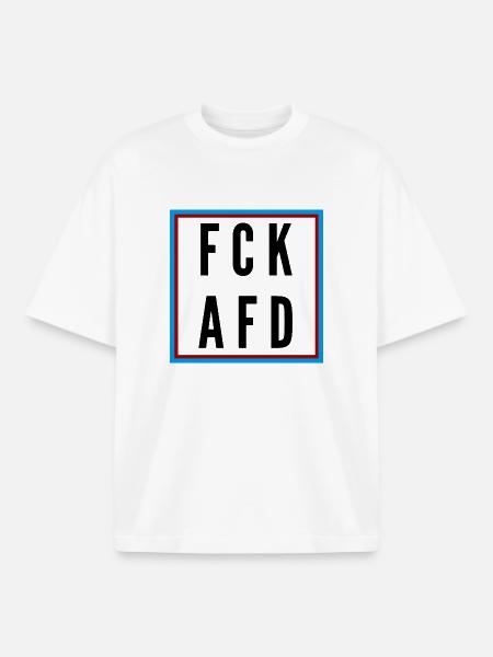 AFD Nein Danke! - Boxy Heavyweight Unisex Organic T-Shirt von Stanley/Stella - Weiß