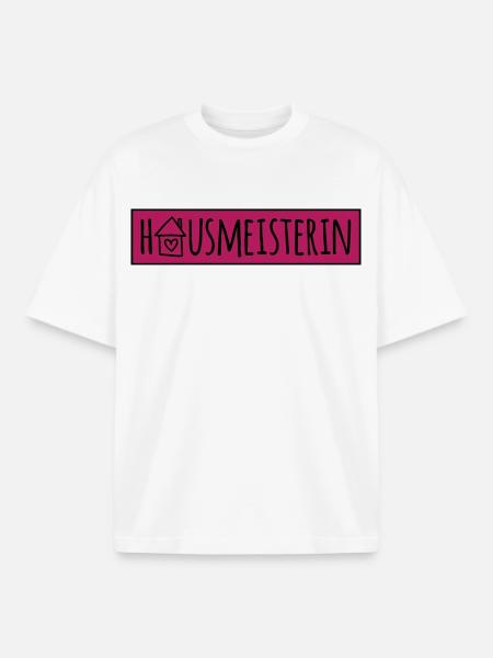 Hausmeisterin - Boxy Heavyweight Unisex Organic T-Shirt von Stanley/Stella - Weiß