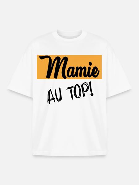 MAMIE - T-shirt unisexe boxy épais biologique Stanley/Stella - blanc
