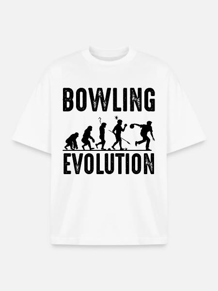 Bowling - T-shirt unisexe boxy épais biologique Stanley/Stella - blanc