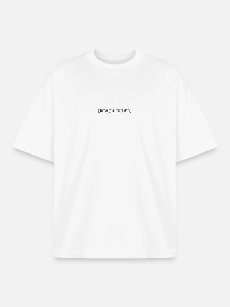 IPA - kæn jʊ͡ɹ ɹiːd ðɪs - Boxy Heavyweight Unisex Organic T-Shirt von Stanley/Stella - Weiß