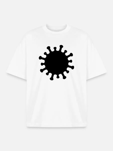 Corona-Virus-Symbol - Boxy Heavyweight Unisex Organic T-Shirt von Stanley/Stella - Weiß